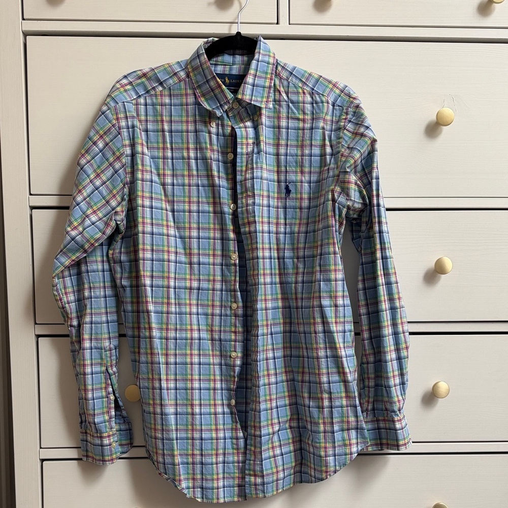 Men’s multi colored Ralph Lauren button down shirt